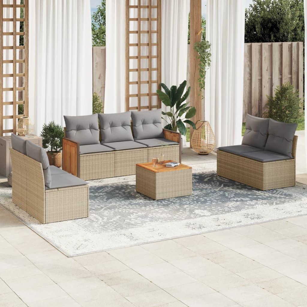 VidaXL Garten sofagarnitur poly-rattan