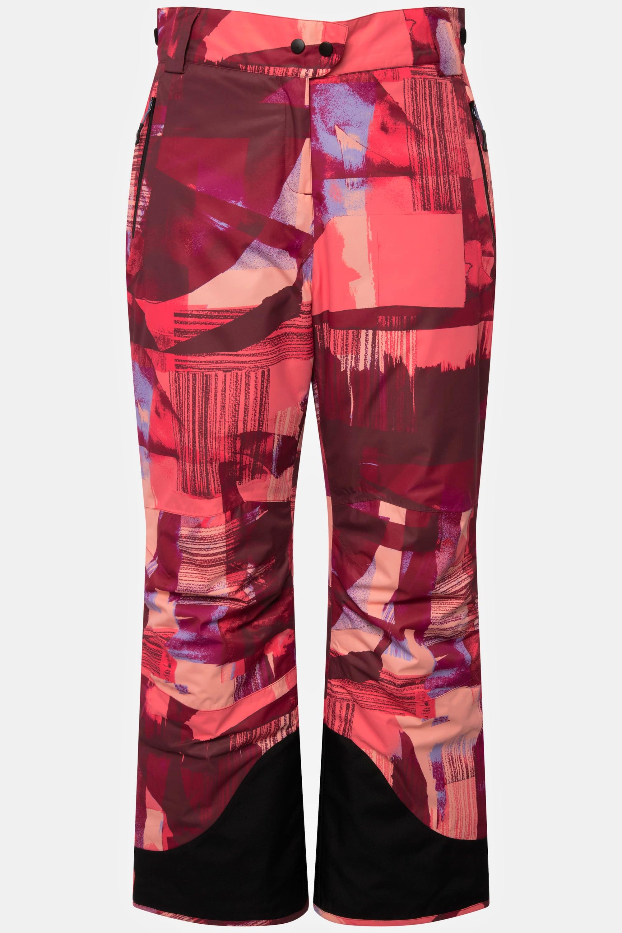 Ulla Popken Wasserdichte Skihose mit Klettriegel und Schneefang