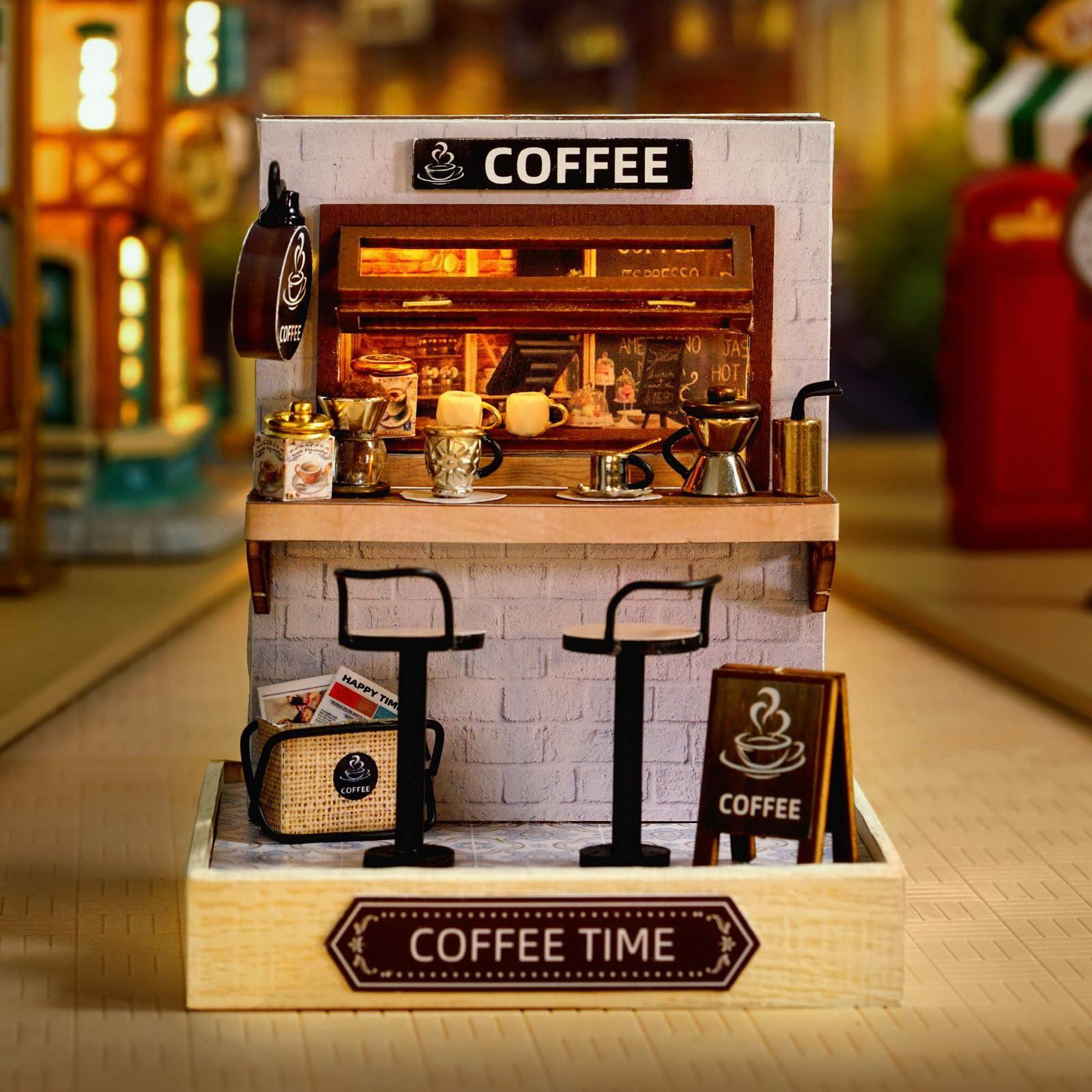 Activity-board DIY Puppenhaus Miniatur mit Werkzeugen Bastelset, Miniatur Puppenhaus zum selber bauen, kleines dekoratives Puppenhaus Set