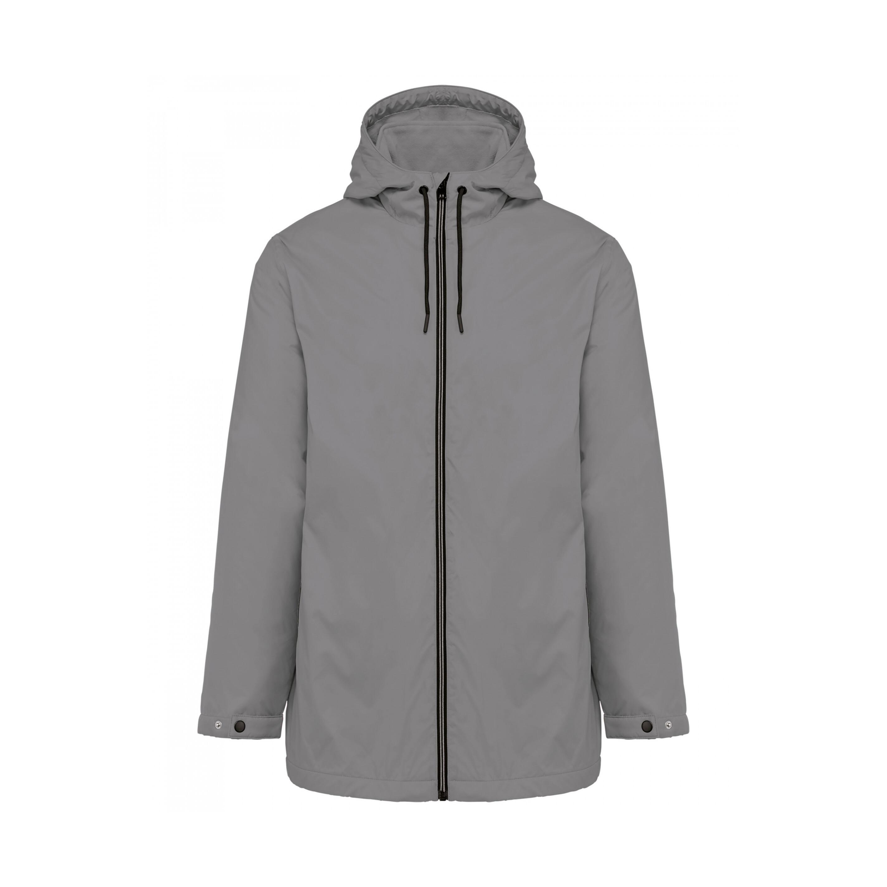 Kariban wasserdichte jacke mit kapuze und mikrofeece-futter