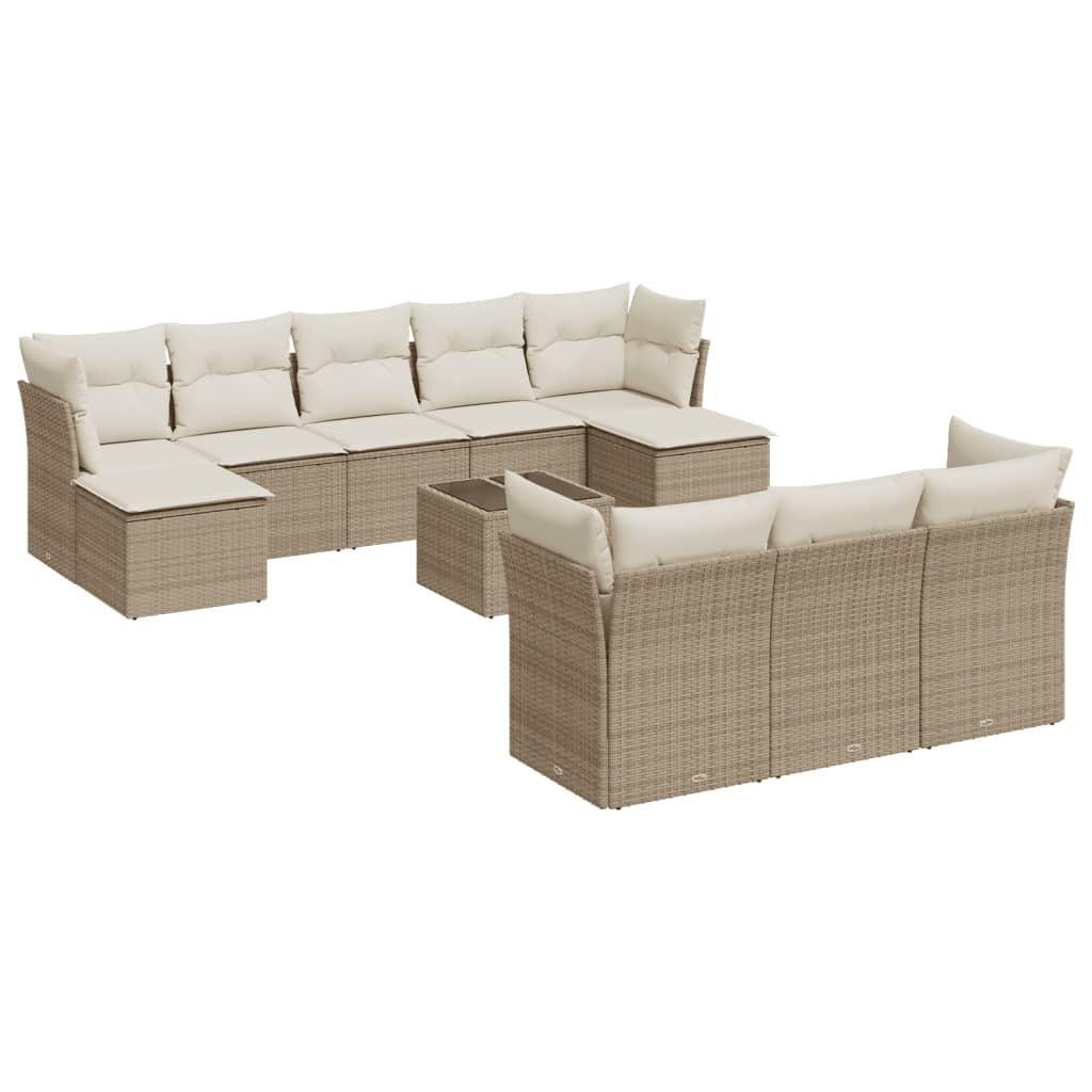 VidaXL Garten sofagarnitur poly-rattan