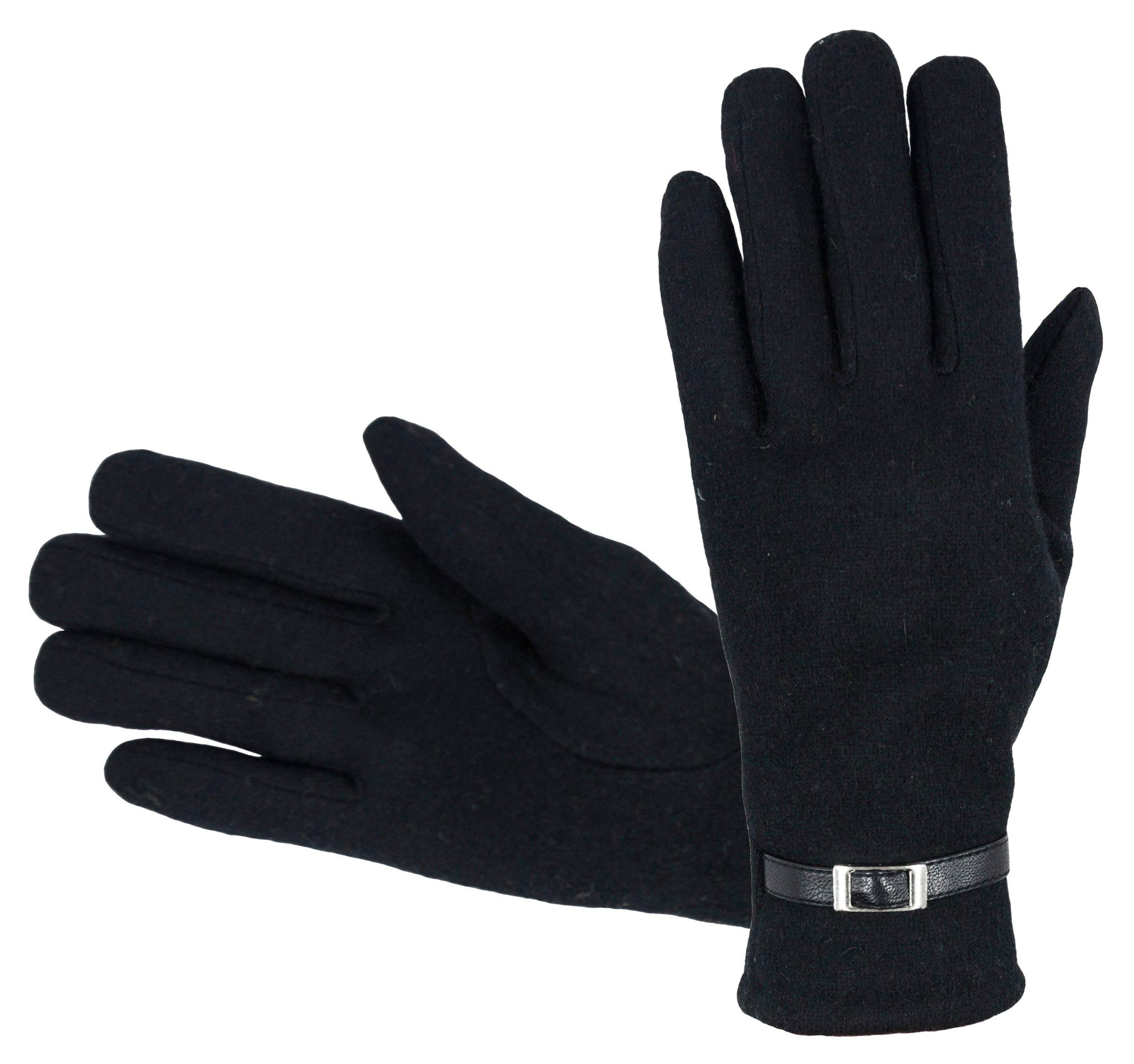 HOFLER Qualitativ hochwertige Wollhandschuhe mit einem weichen Innenfutter,