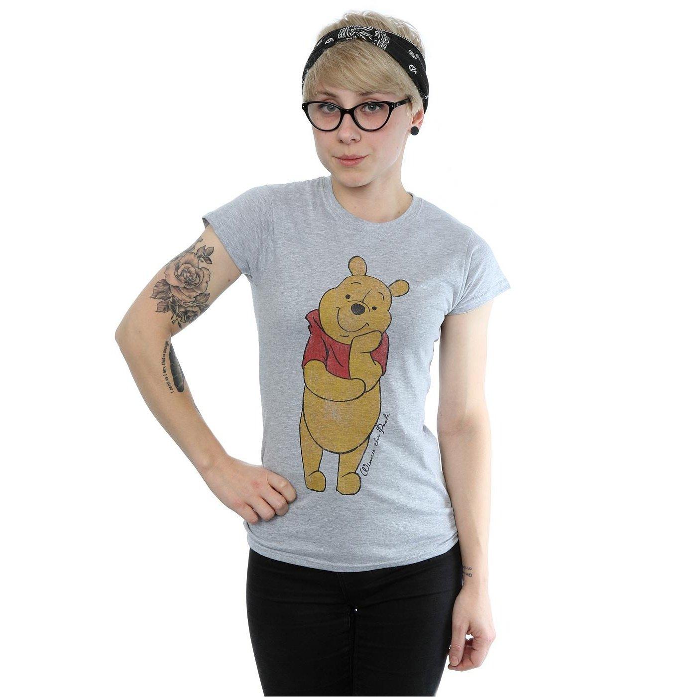 Winnie the Pooh Winnie the Pooh Bedrucktes Rundhals Kurzarm T-Shirt