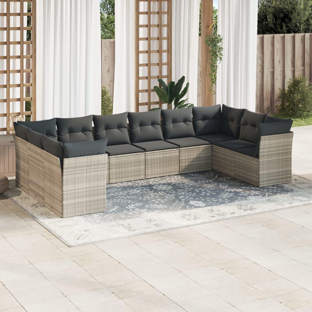 VidaXL Garten sofagarnitur poly-rattan