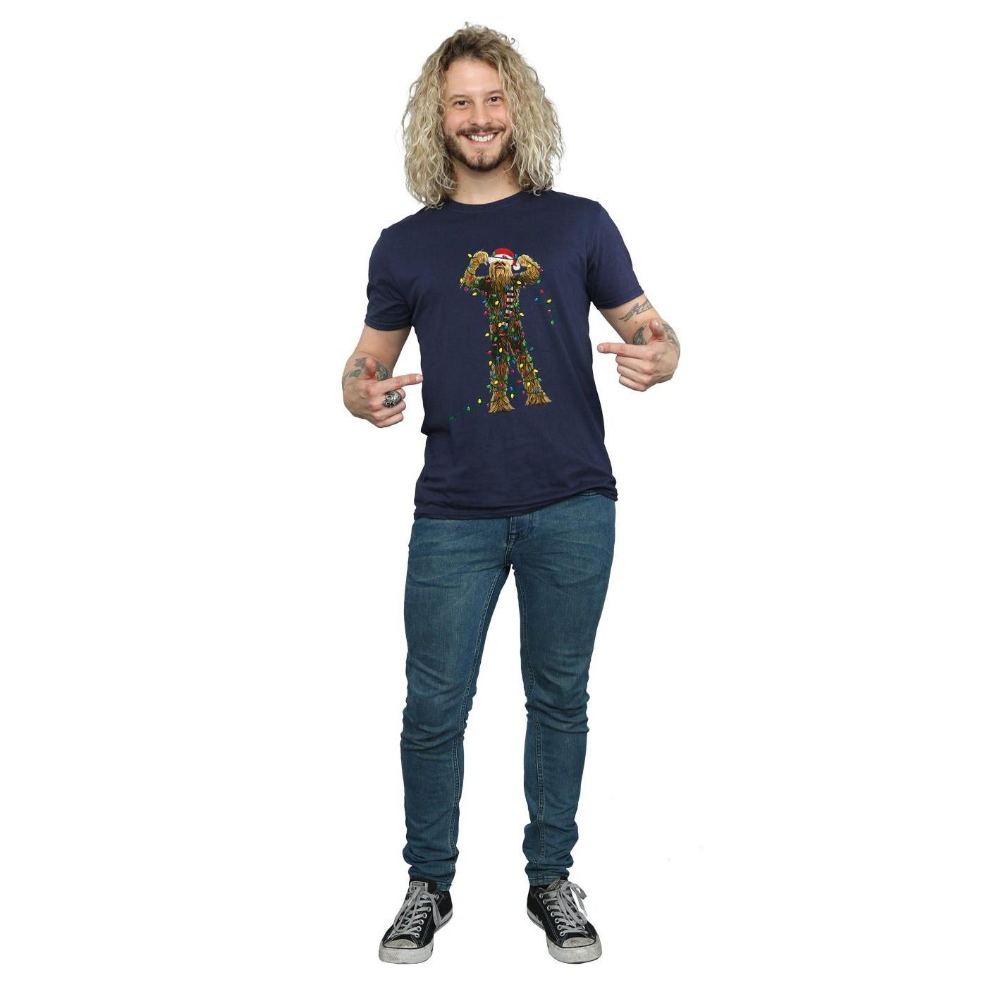 STAR WARS Star Wars Chewbacca Christmas Lights T-Shirt