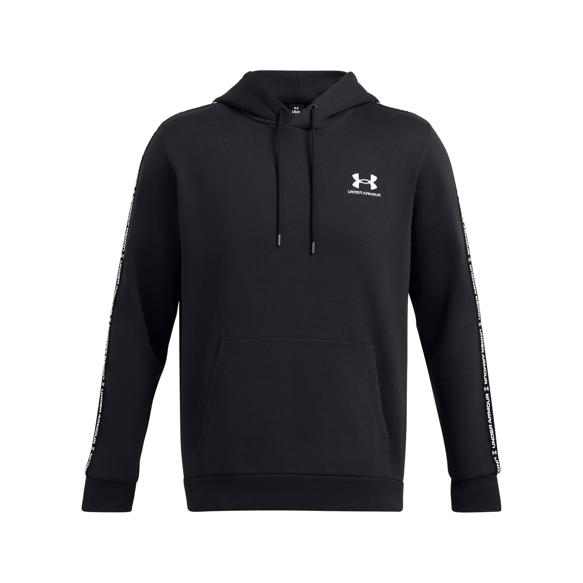 UNDER ARMOUR kapuzensweatshirt mit logo-streifen icon fleece