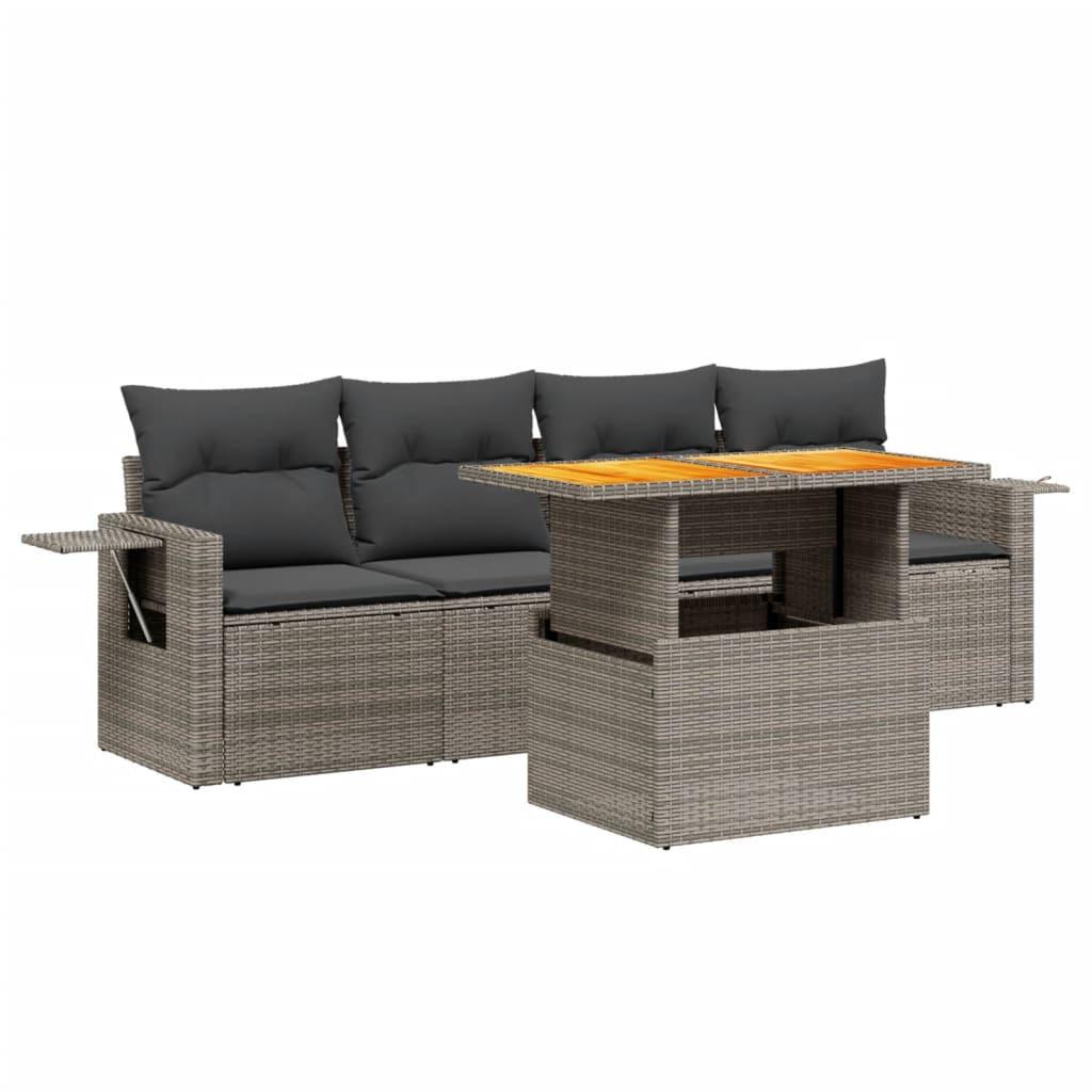 VidaXL Garten sofagarnitur poly-rattan