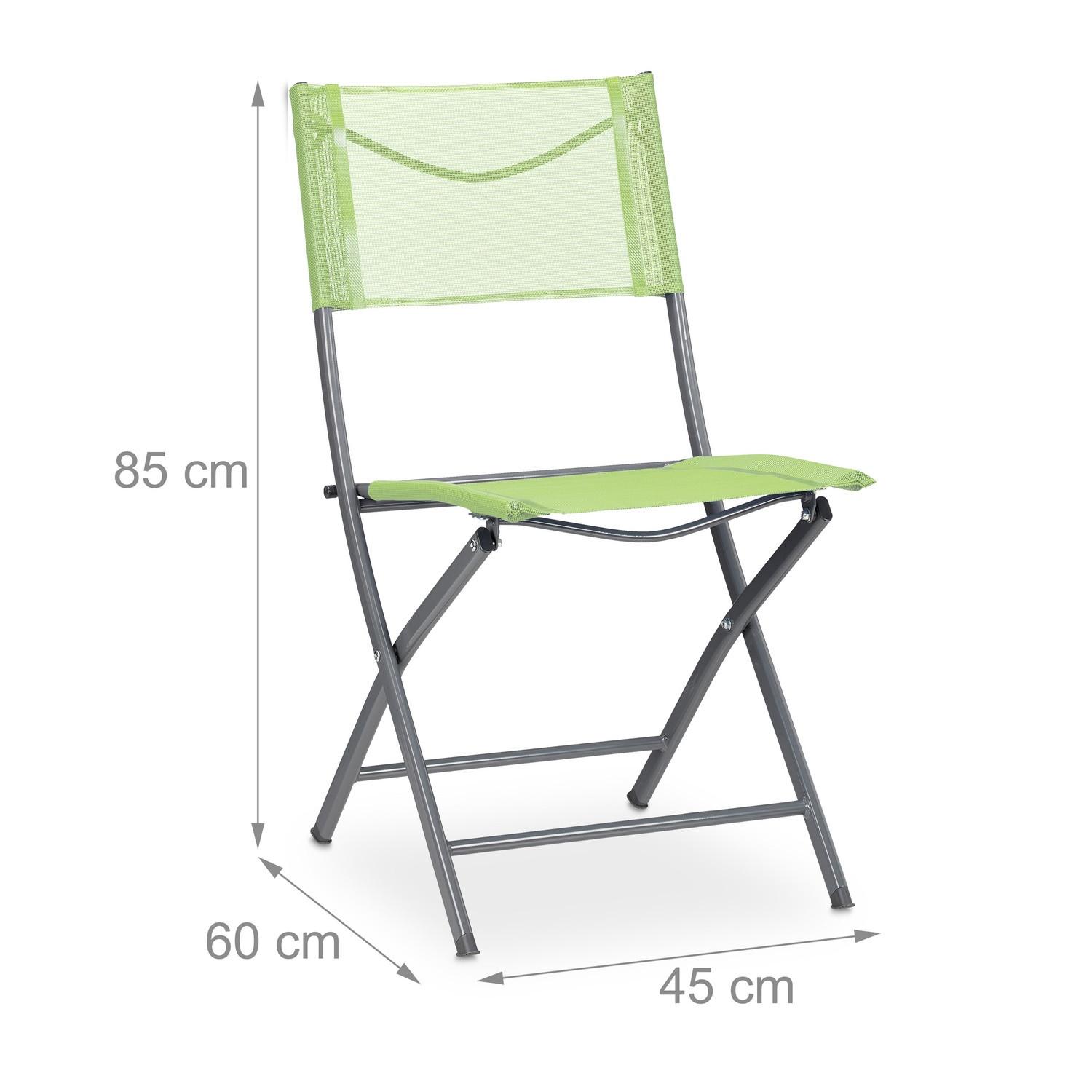 B2X Klappbarer Gartenstuhl 2er-Set