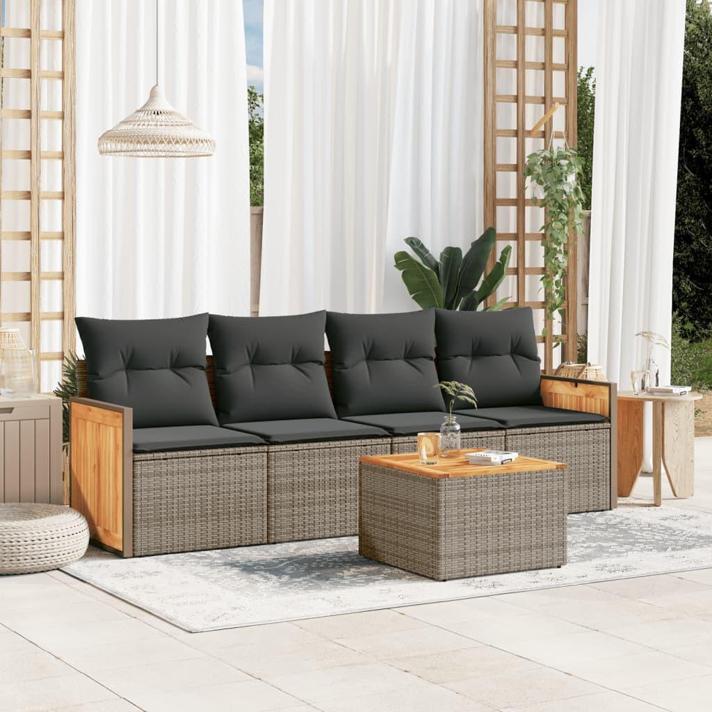 VidaXL Garten sofagarnitur poly-rattan