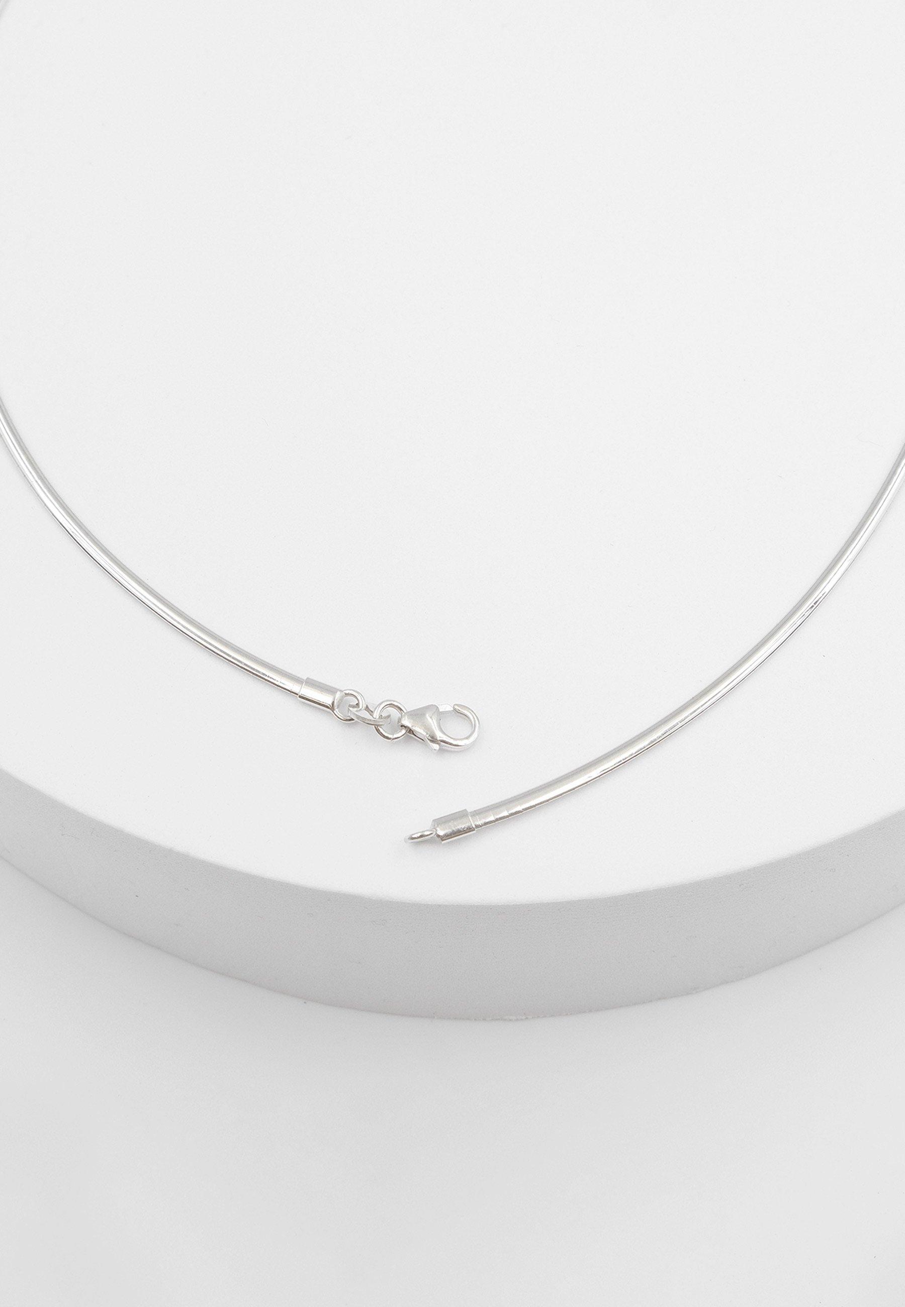 MUAU Schmuck Collier Omega Glied Weissgold 750, 1.9mm, 42cm