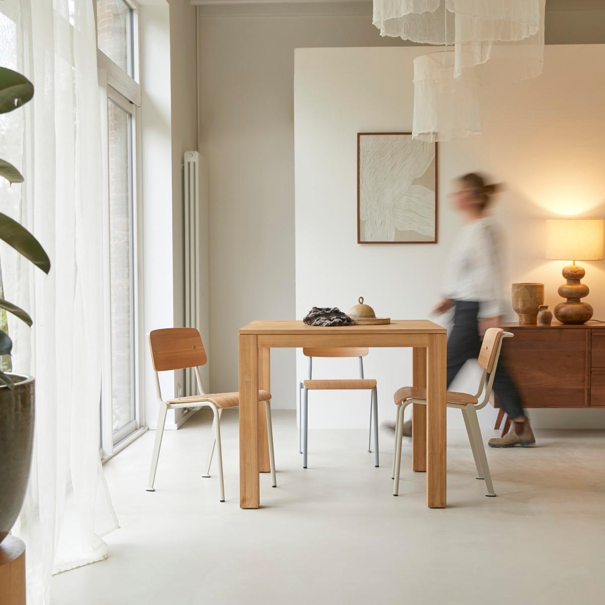 Tikamoon Tisch aus massivem Teakholz 2 bis 4 Pers Eden