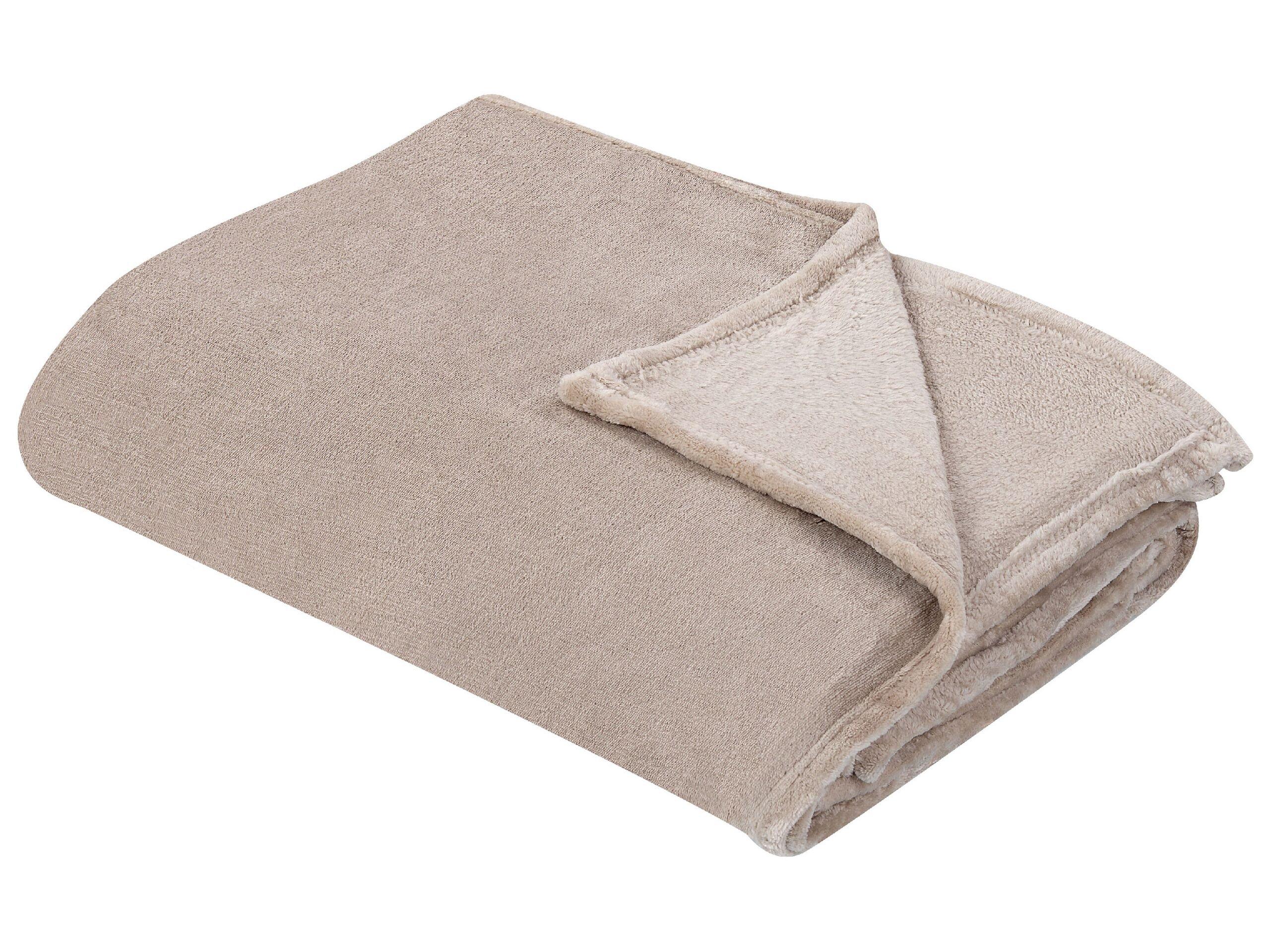 Beliani Kuscheldecke aus Polyester Klassisch BAYBURT