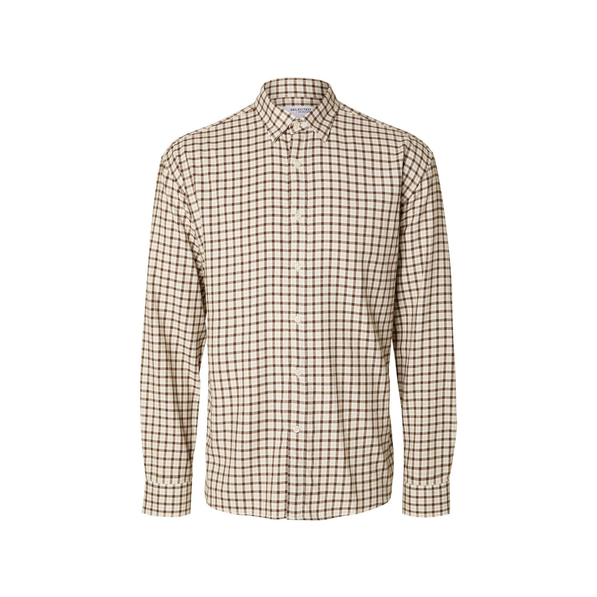 SELECTED SLHRegowen Mini Check Langarm Hemd