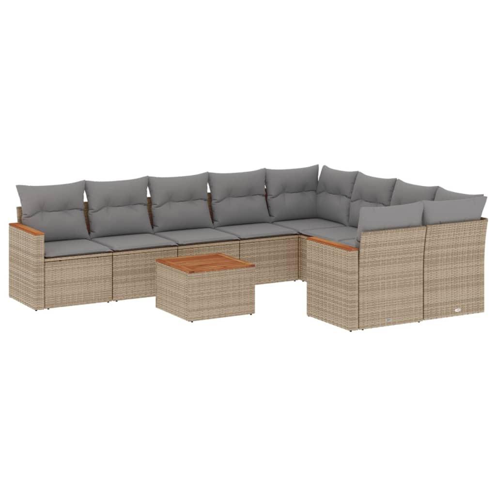 VidaXL Garten sofagarnitur poly-rattan