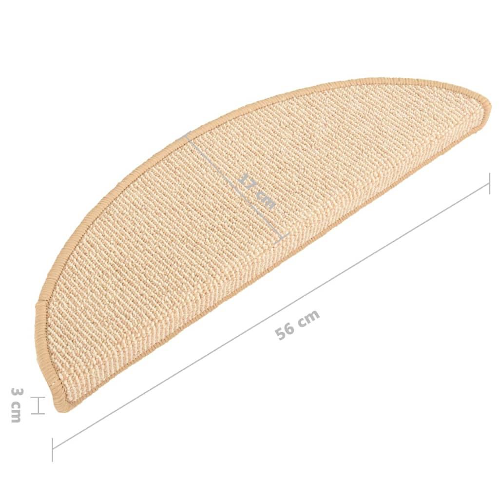 VidaXL Treppenmatten 15 stk. polypropylen