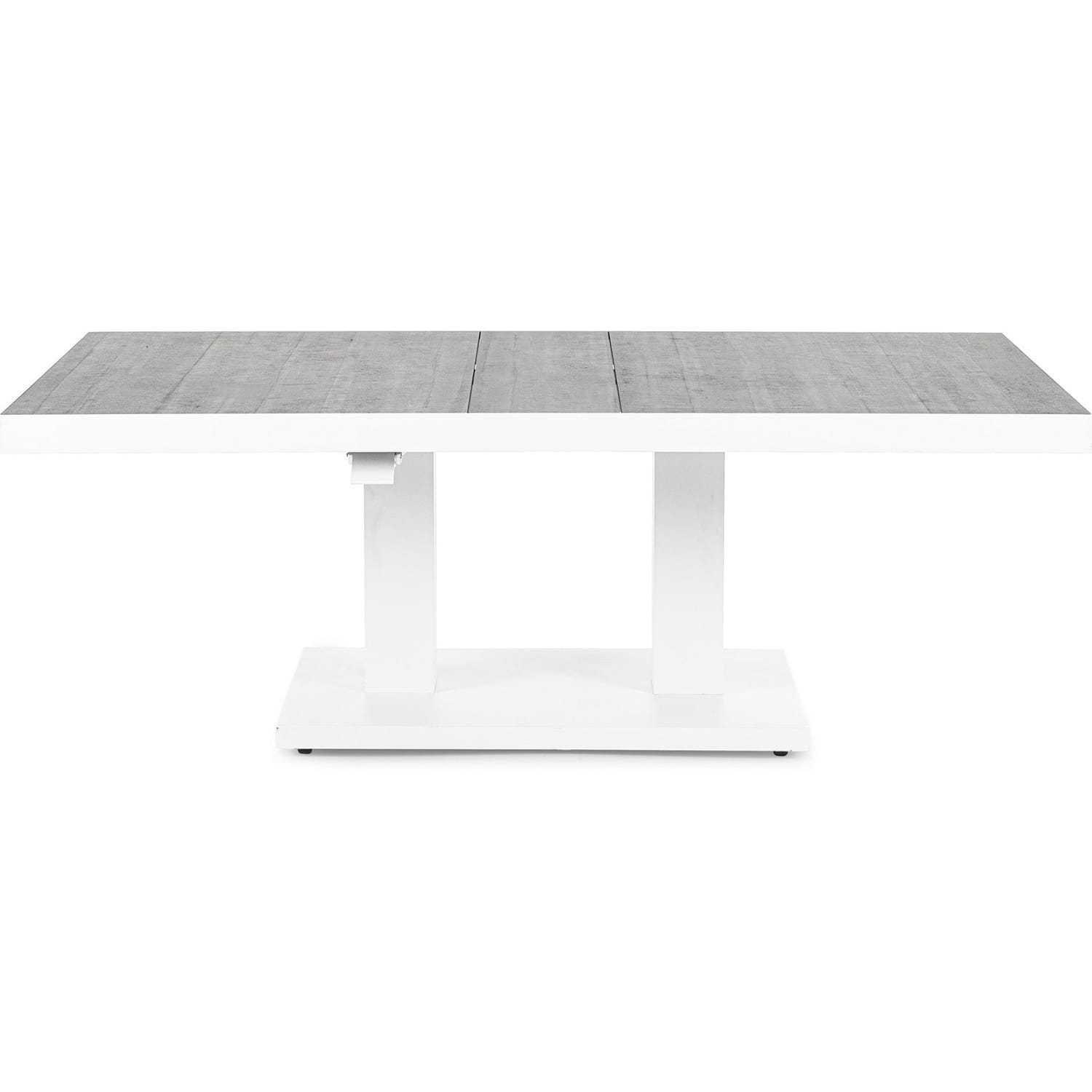 mutoni Garten Couchtisch Truman höhenverstellbar weiss 140x85
