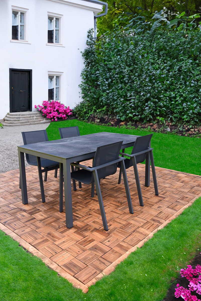 mutoni pleasure Gartentisch Sophia anthrazit 158x90