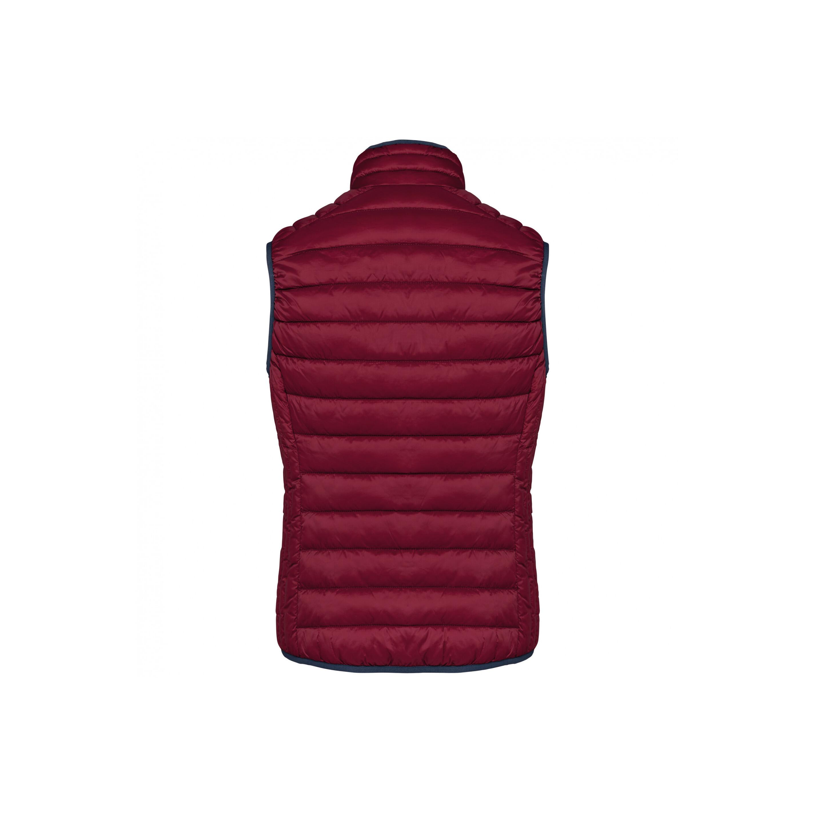 Kariban leichte ärmellose daunenjacke, damen