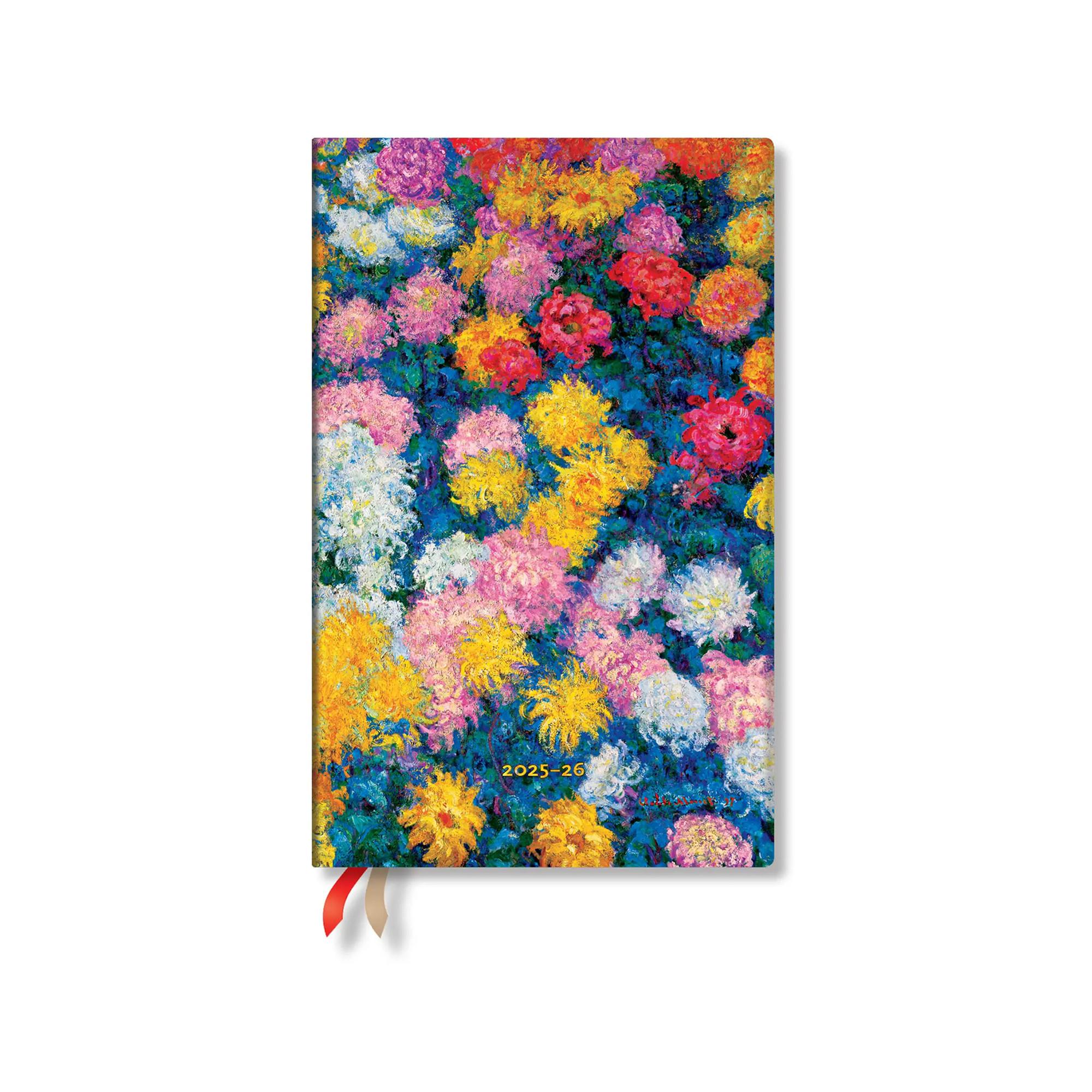 Paperblanks Agenda 2025 Monets Chrysanthemen