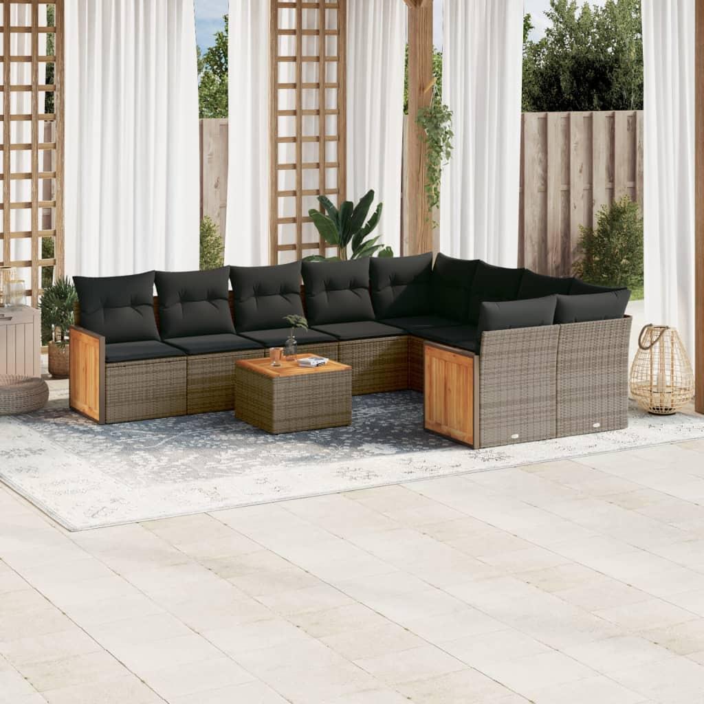 VidaXL Garten sofagarnitur poly-rattan