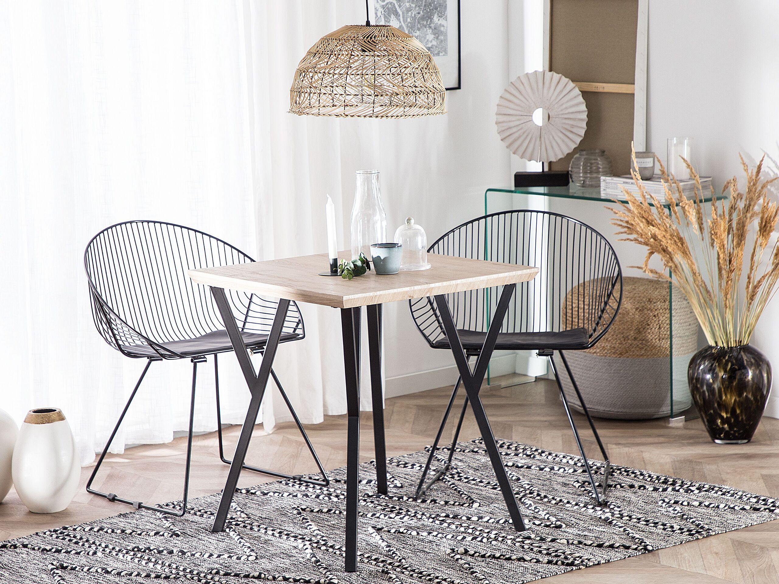 Beliani Esstisch aus MDF-Platte Industriell BRAVO