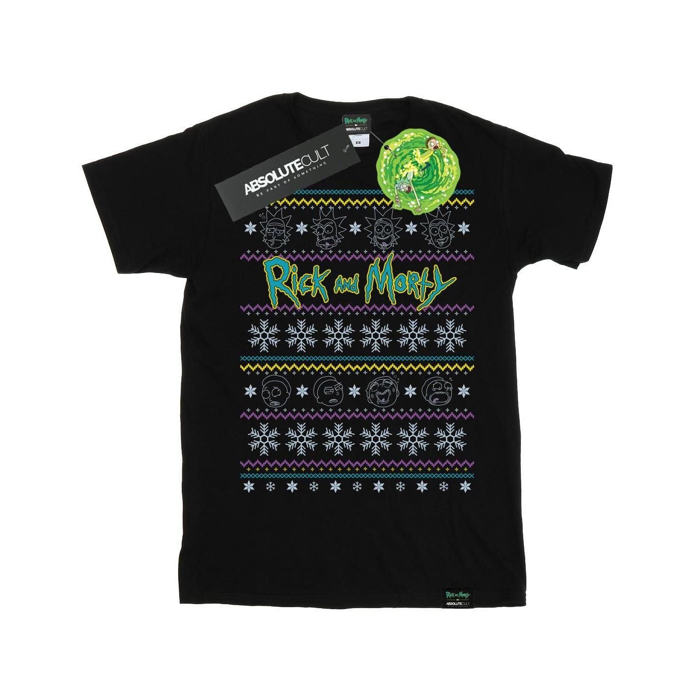 Rick And Morty Rick and Morty Christmas Jumper Style T-Shirt