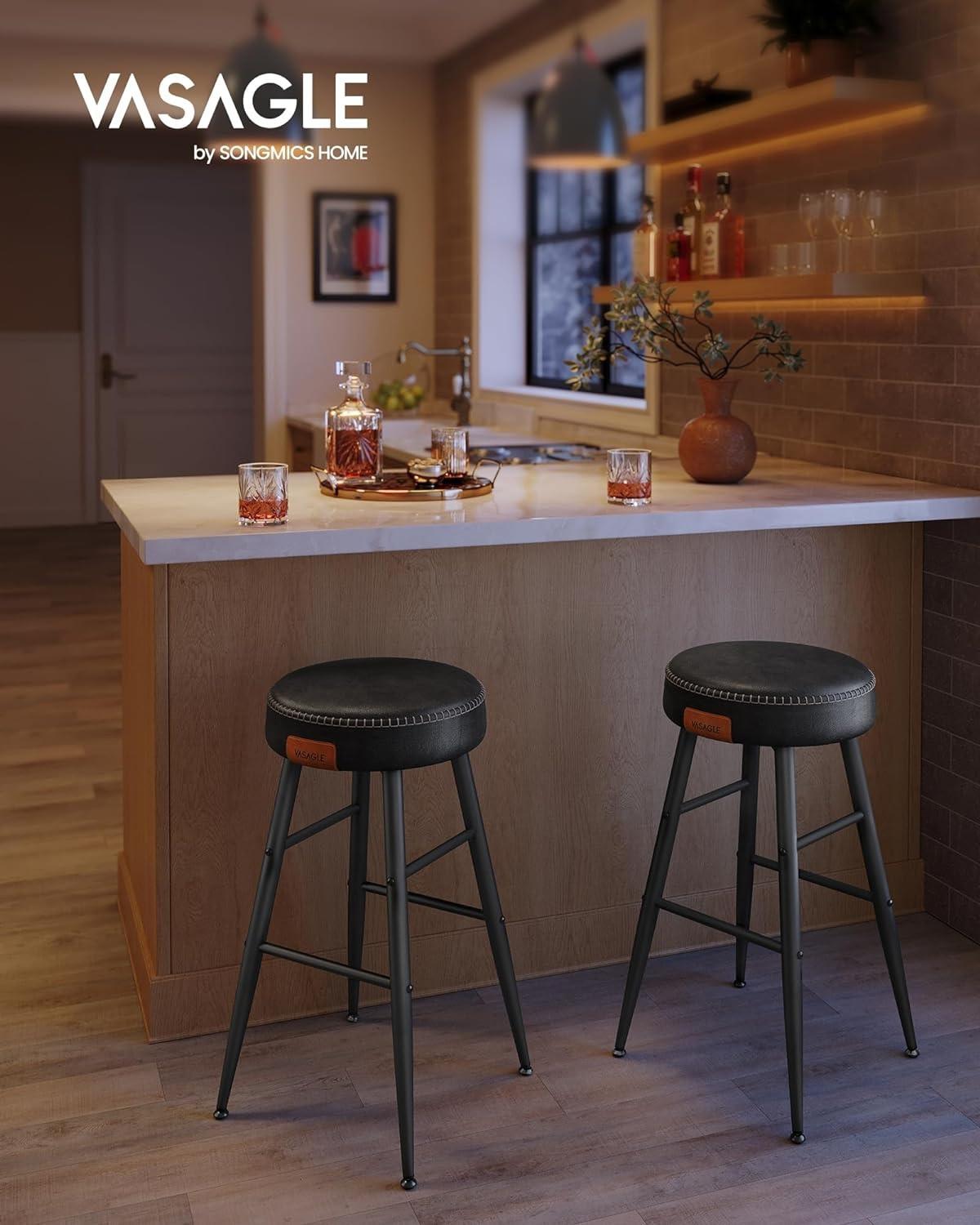 Pricenet Modernee Barhocker – 2er-Set, bequem und stilvoll