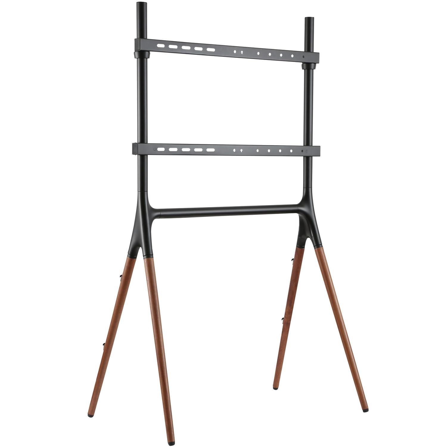 LogiLink Bodenständer für TV 49–70 Zoll Schwarz/Walnuss