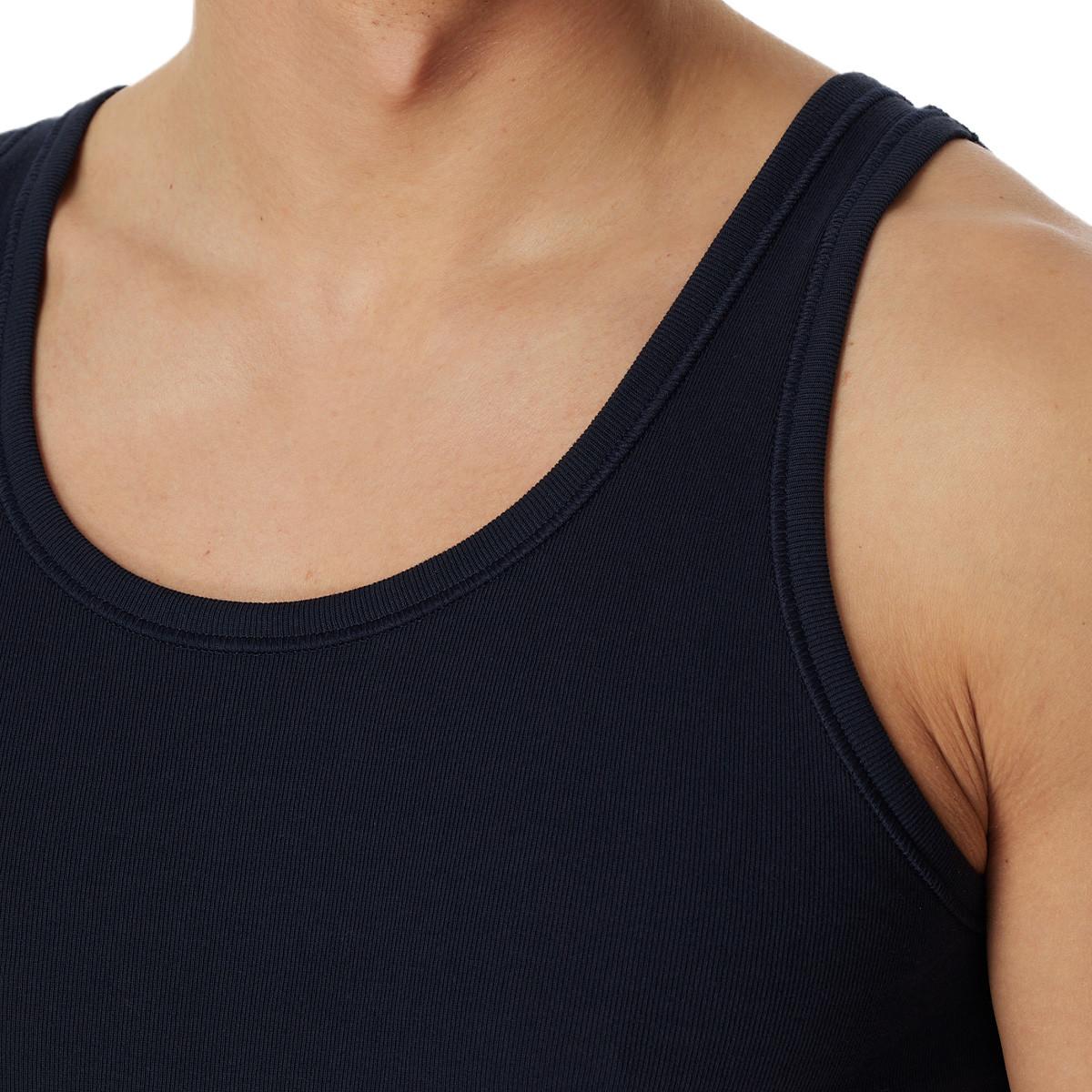 Schiesser 4er Pack Cotton Essentials Feinripp - Unterhemd / Tanktop