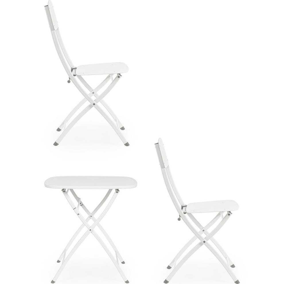 mutoni lifestyle Bistro-Sitzgruppe Yvonne weiss (3er-Set)