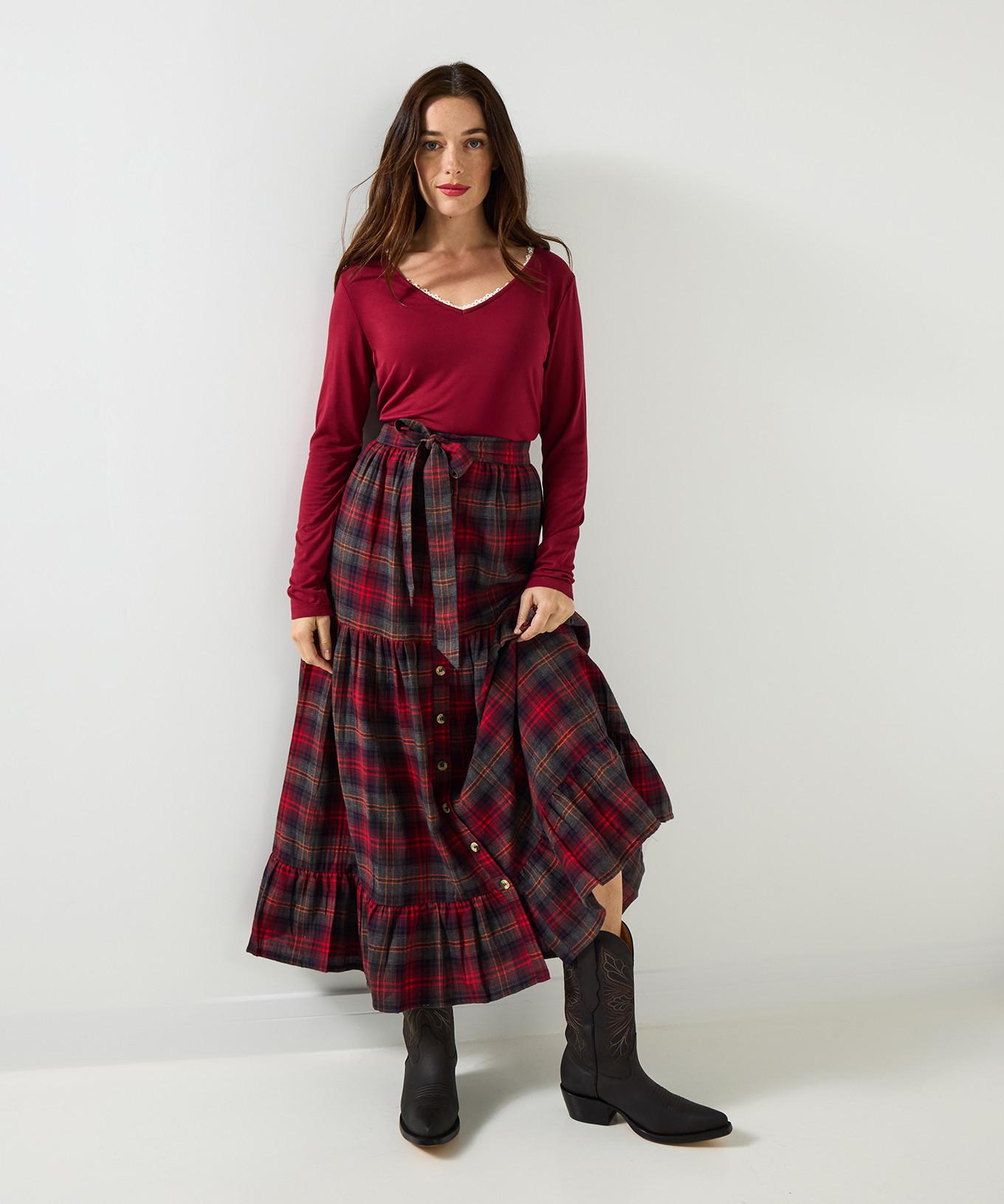 Joe Browns Vintage-inspirierterer Karo-Maxirock