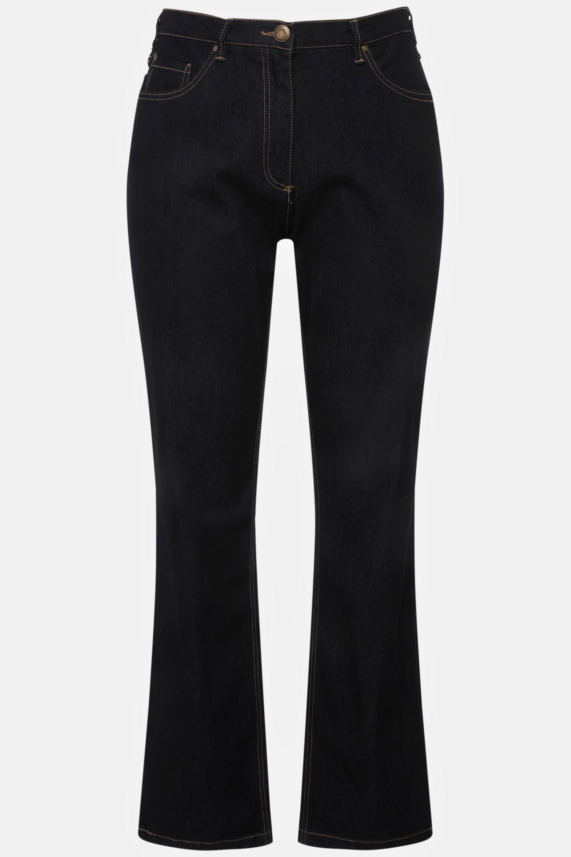 Ulla Popken Mandy Straight Leg Stretch 5-Pocket Jeans