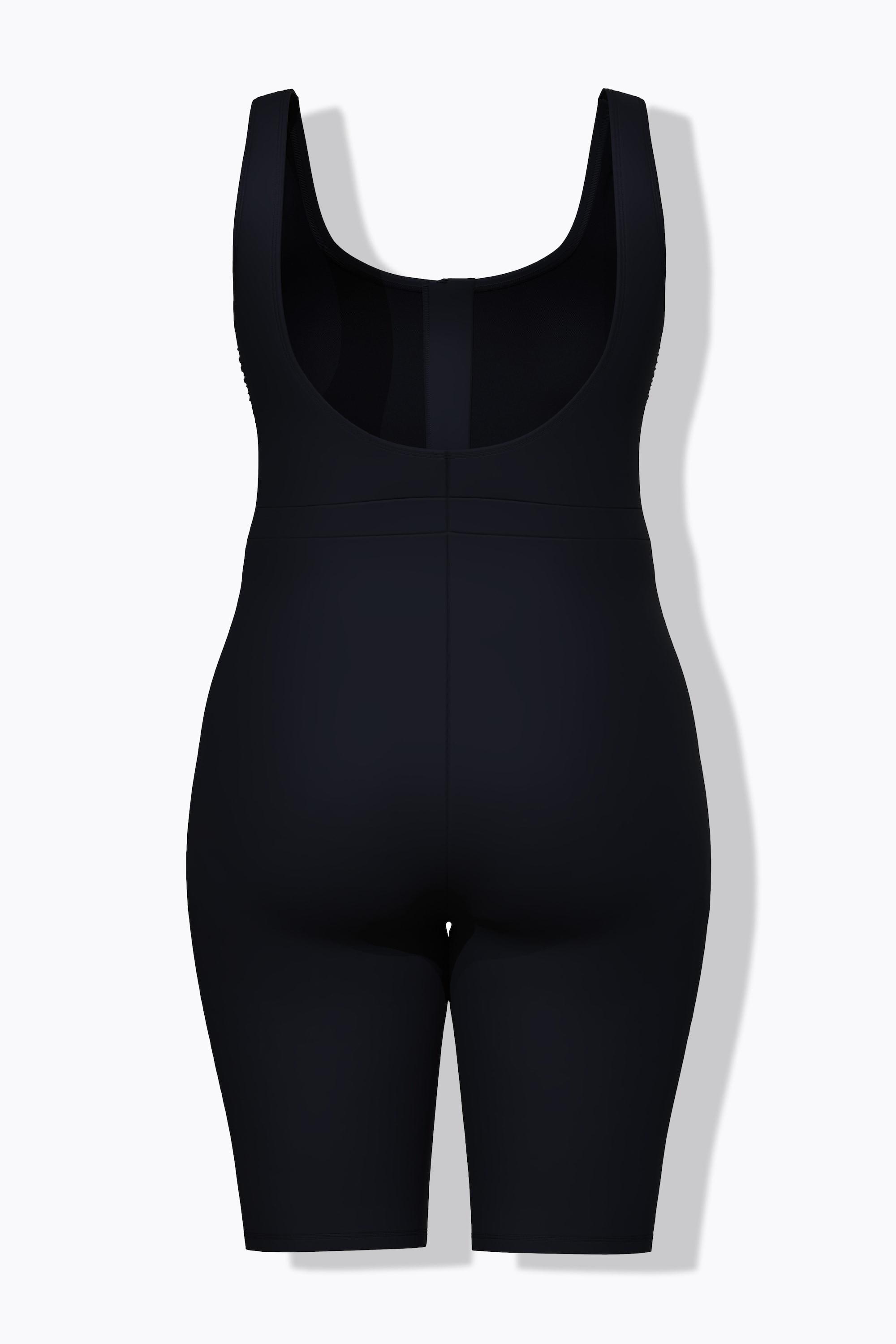 Ulla Popken Badeanzug, langes Bein, ohne Softcups, Zipper