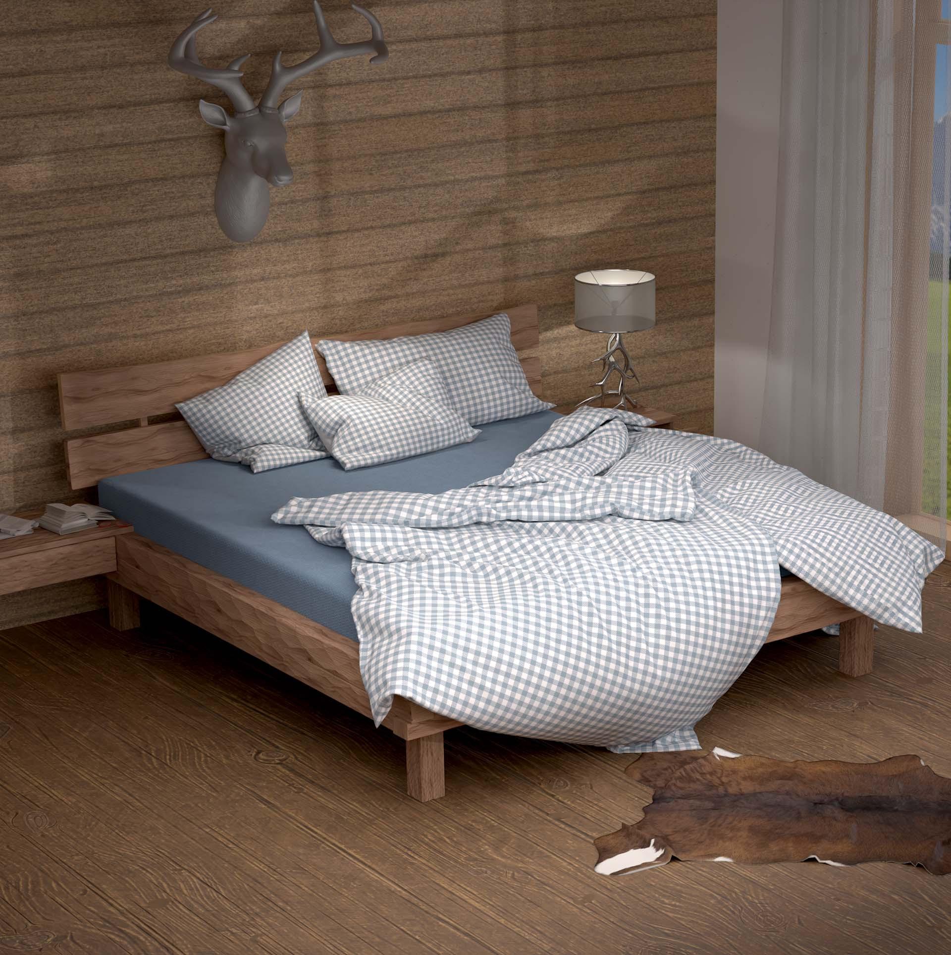 Lotus Bettwaren Lotus Duvetbezug Renforcé Kölsch rauchblau