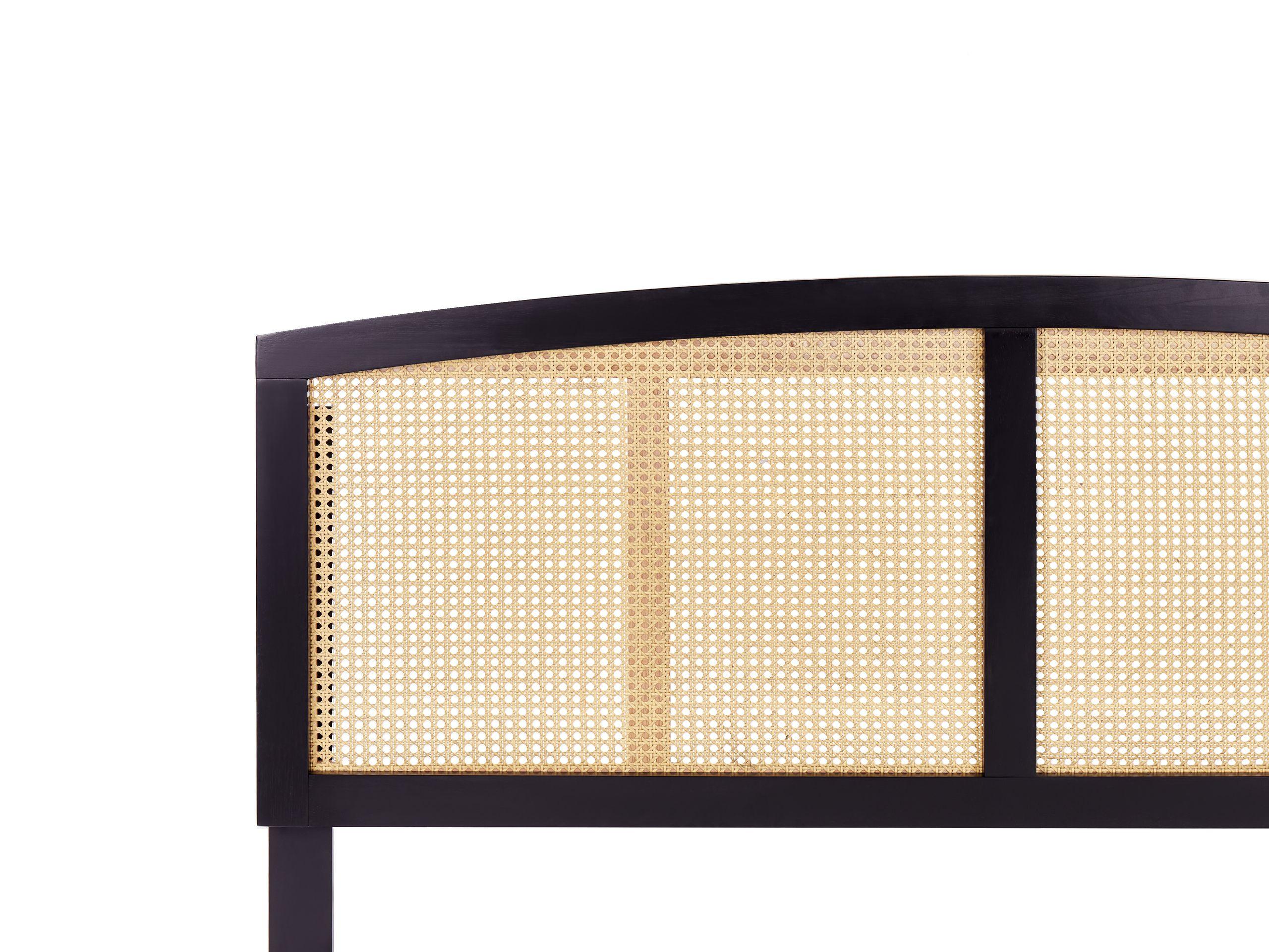 Beliani Bett mit Lattenrost aus Gummibaumholz Rustikal VARZY