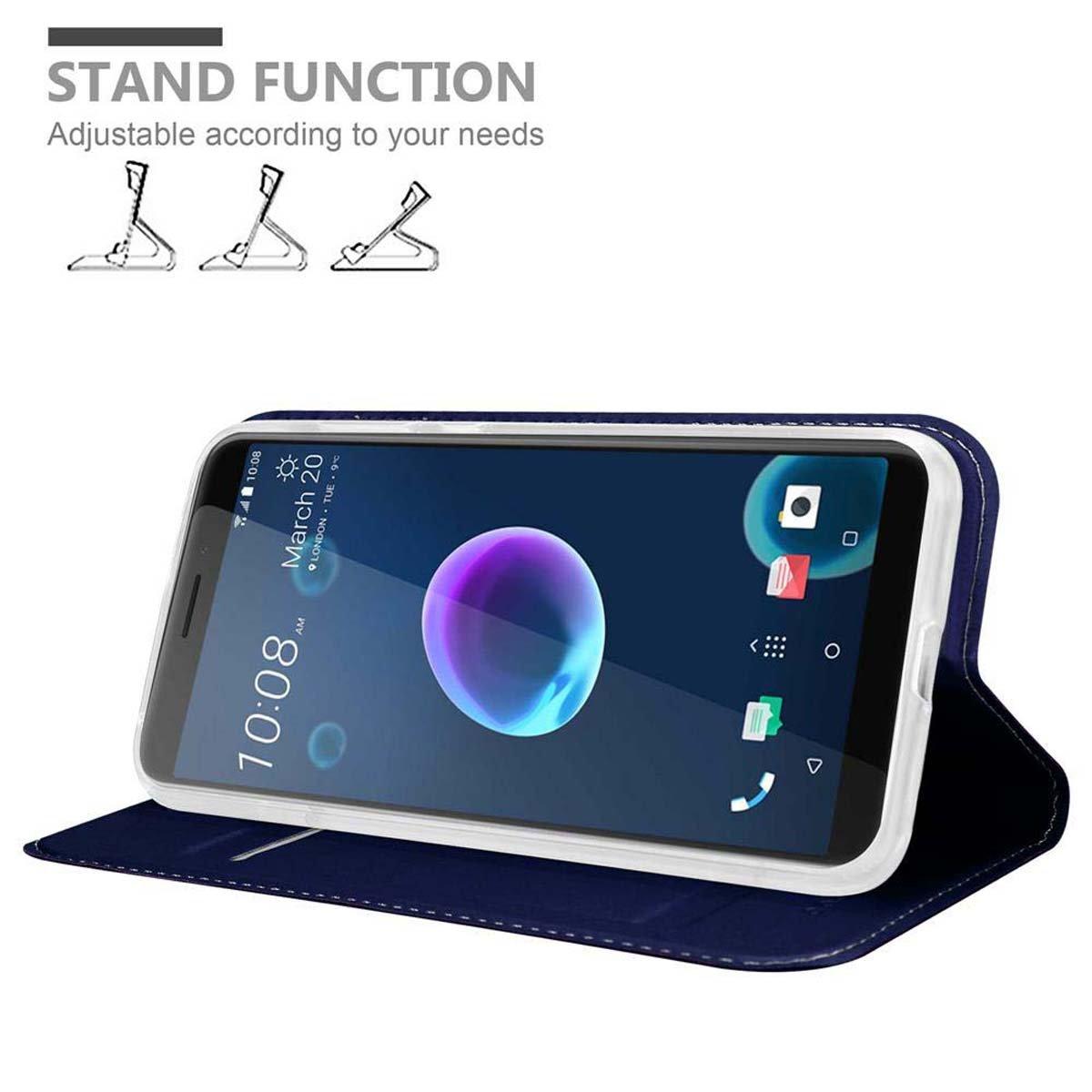 Cadorabo Hülle für HTC Desire 12 Magnetverschluss, Kartenfach