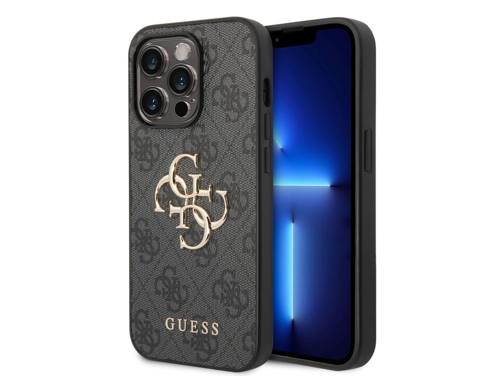 GUESS Hülle Apple iPhone 15 Pro PU 4G Big