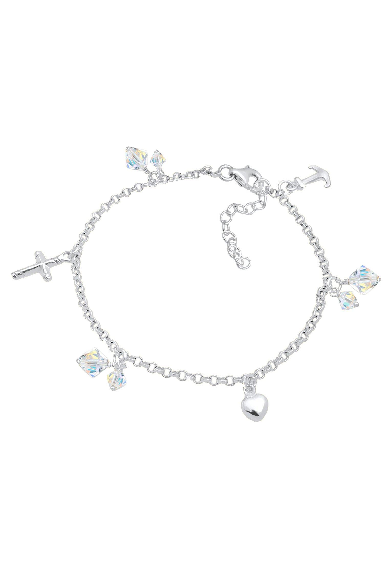 Elli Armband Kreuz Herz Anker Kristalle