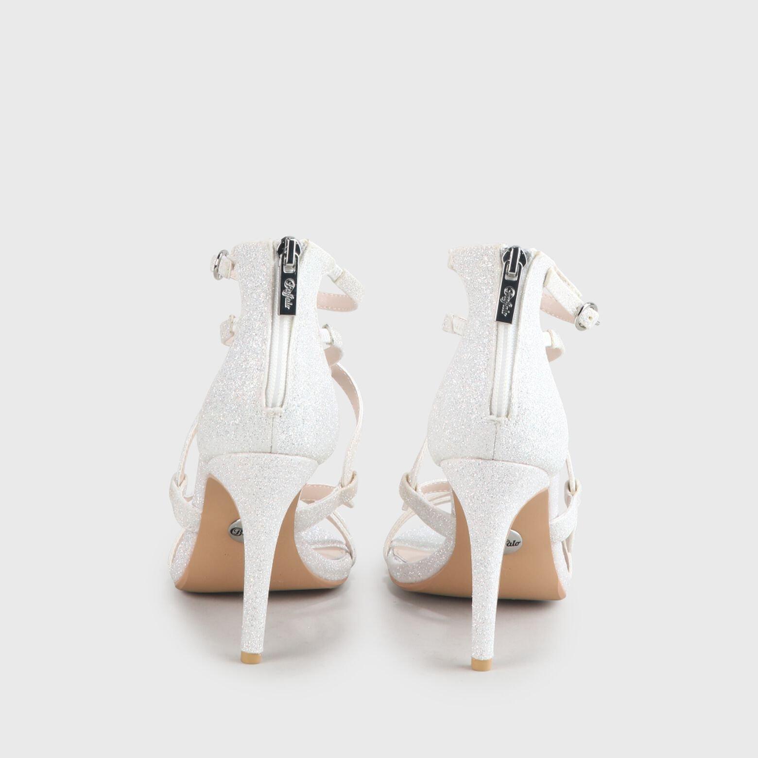 Buffalo glitzersandalen mit absatz für damen yvonne