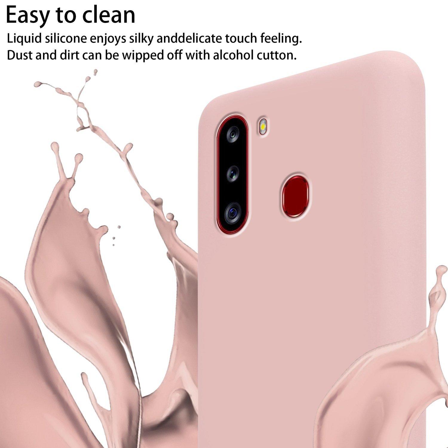 Cadorabo Handy Kette für Samsung Galaxy A21 Silikon Schutzhülle