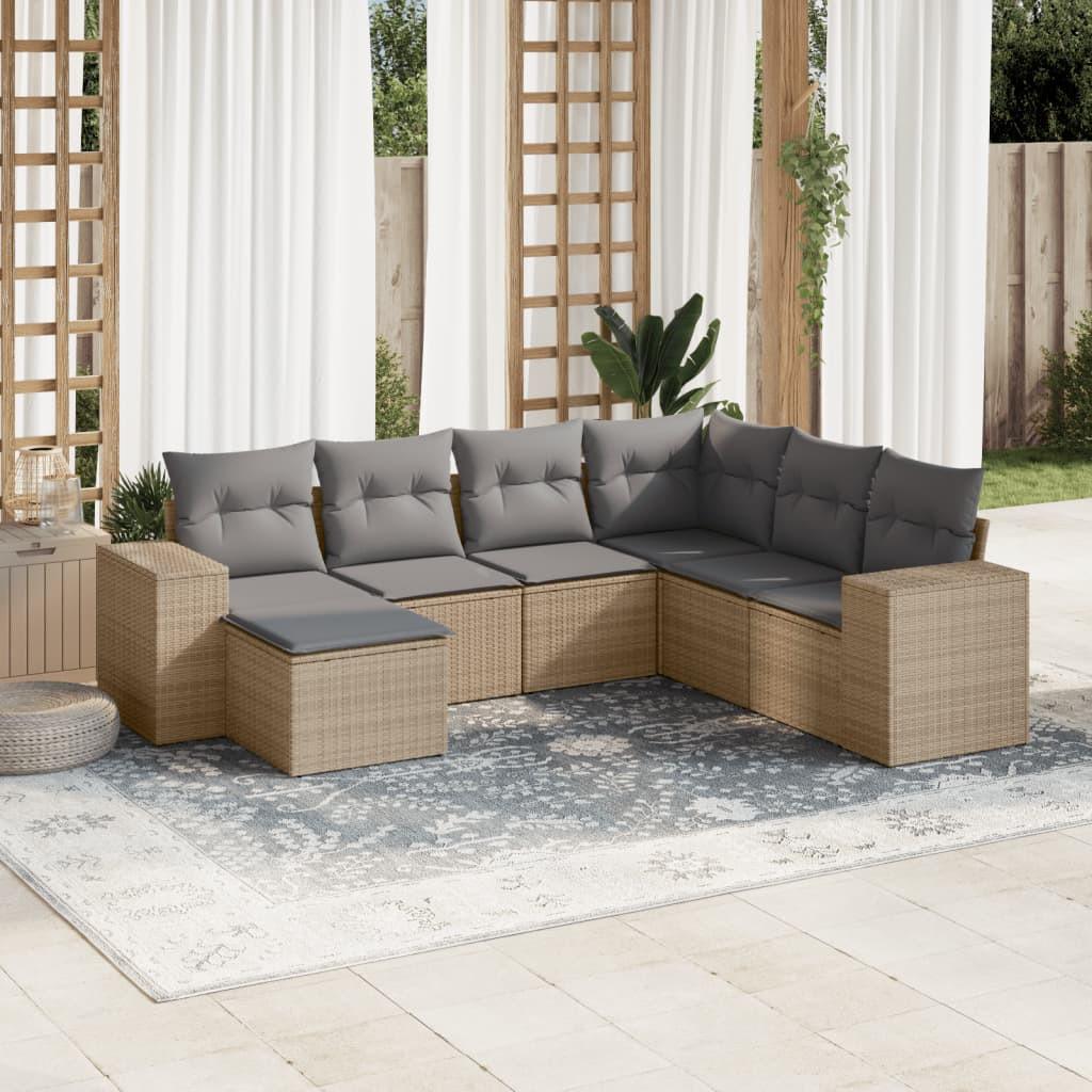 VidaXL Garten sofagarnitur poly-rattan