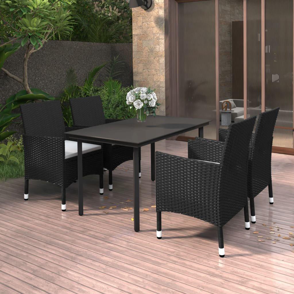 VidaXL Garten-essgarnitur poly-rattan