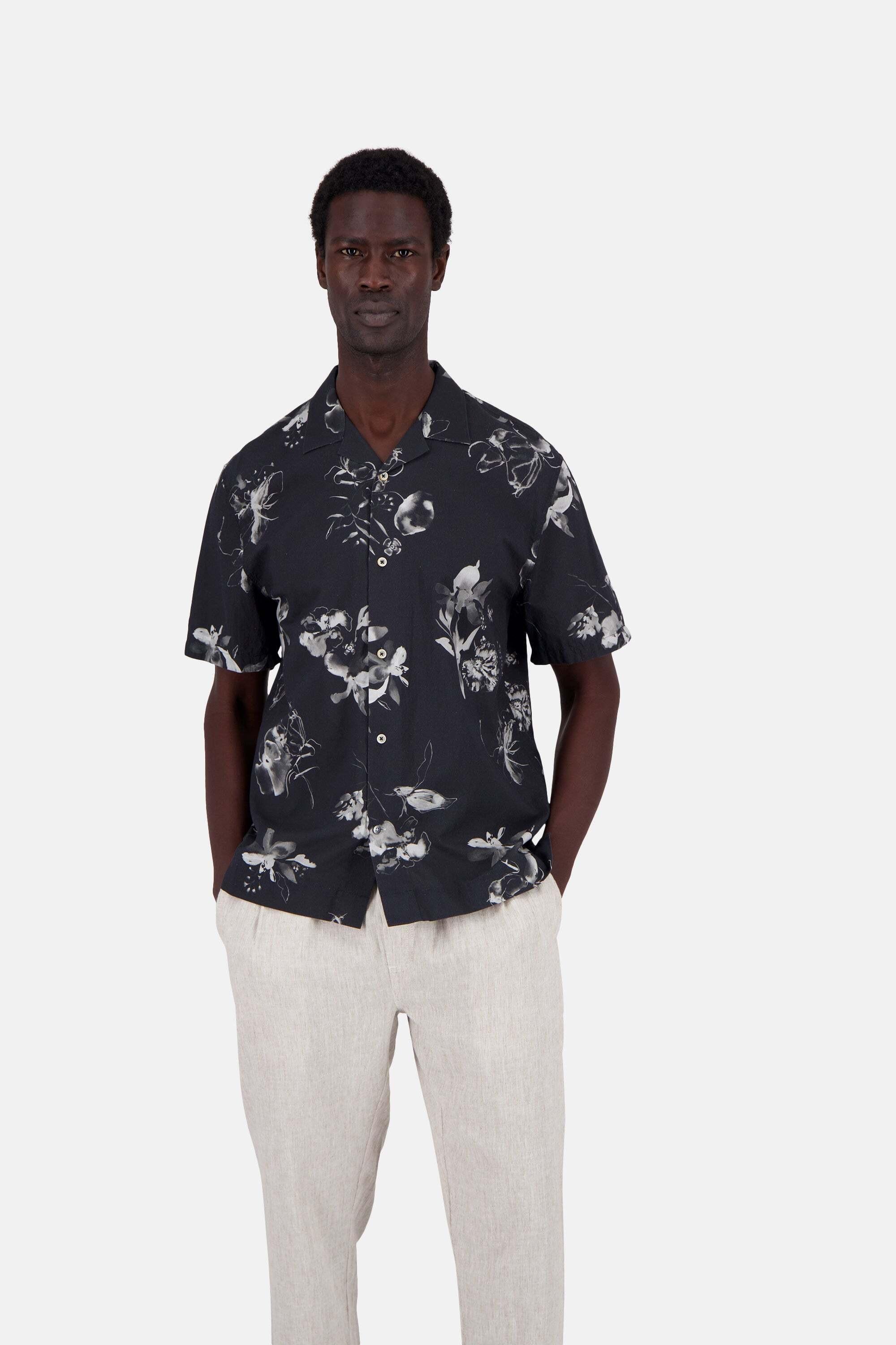 Colours & Sons Kurzarm Hemd mit Blumenmuster