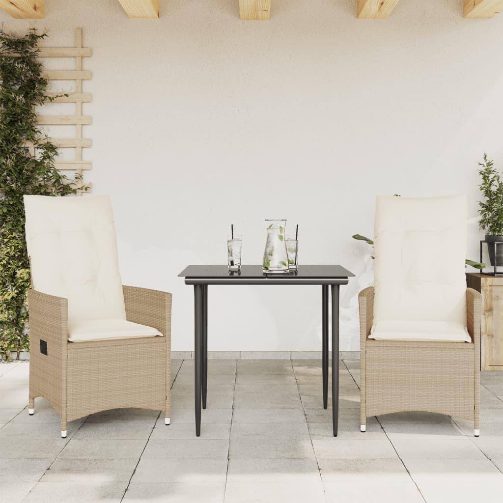 VidaXL Gartensessel verstellbar poly-rattan
