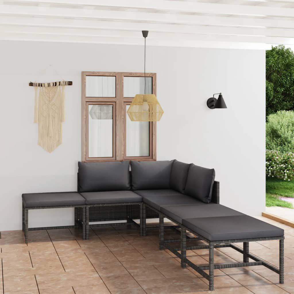 VidaXL Garten-lounge-set poly-rattan