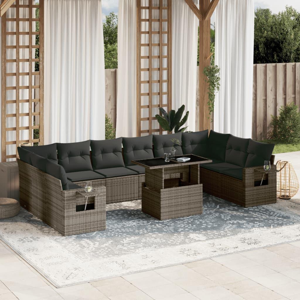 VidaXL Garten sofagarnitur poly-rattan