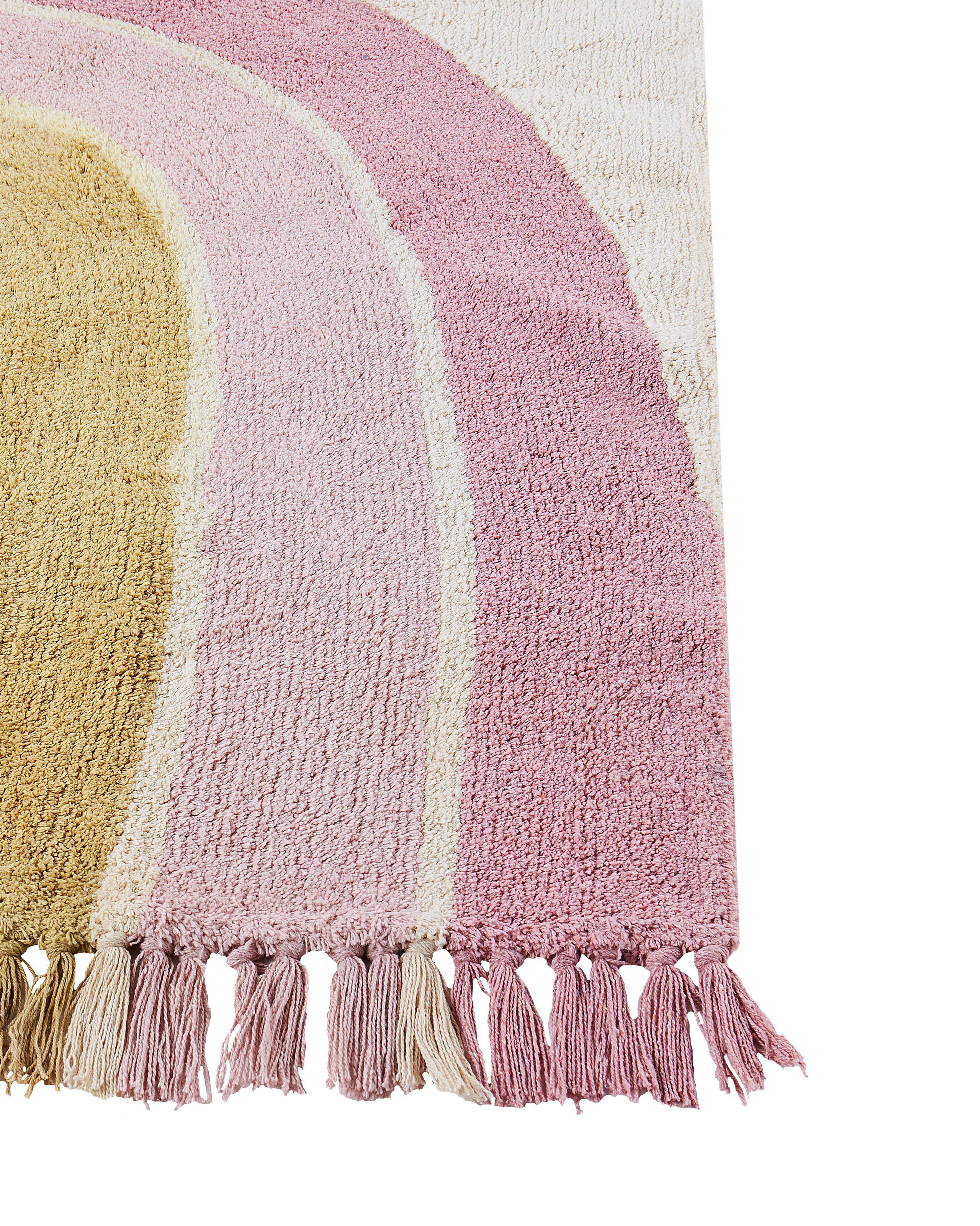 Beliani Kinderteppich aus Baumwolle Boho TATARLI