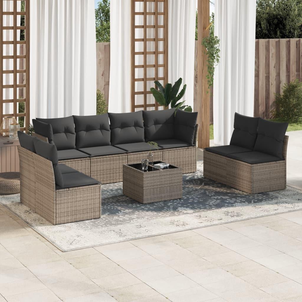 VidaXL Garten sofagarnitur poly-rattan