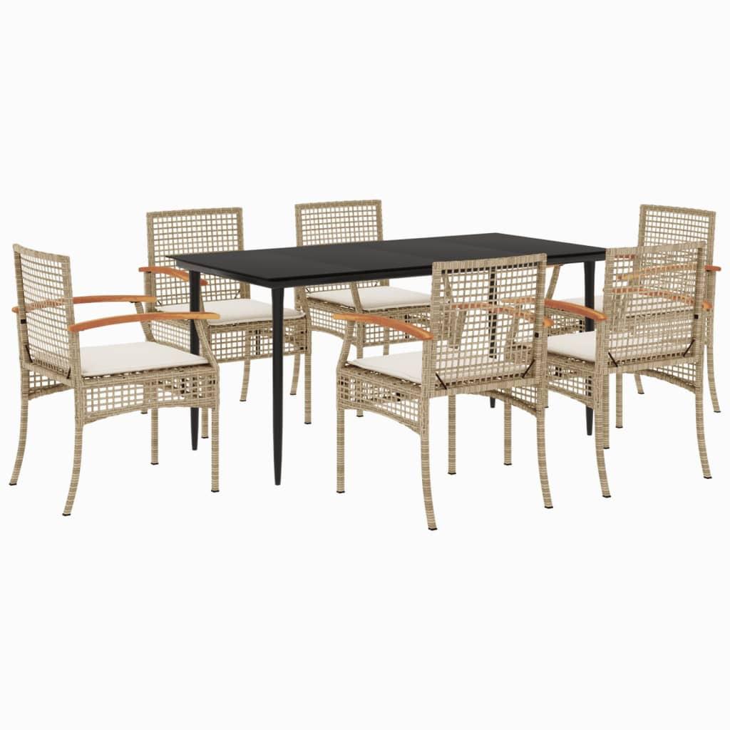 VidaXL Garten essgruppe poly-rattan