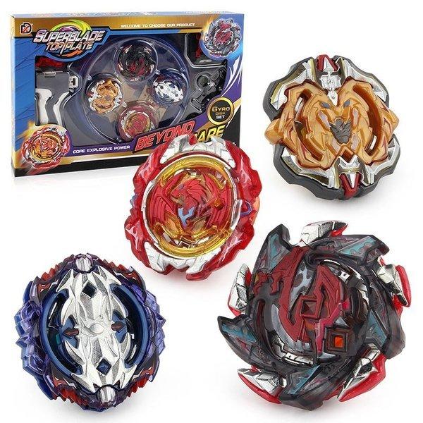 Gameloot Superblade Top Plate Kampfset 4er-Pack - Blau
